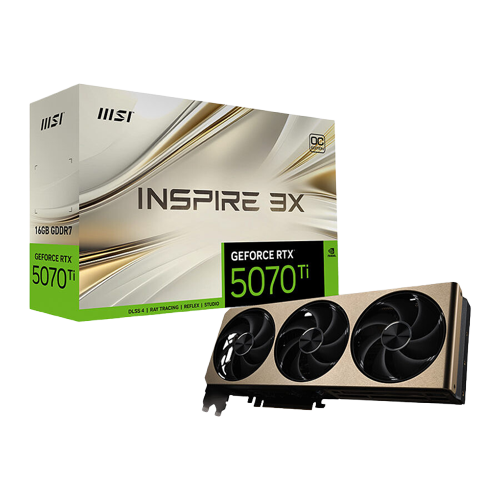 MSI GeForce RTX 5070 Ti 16G INSPIRE 3X OC PLUS